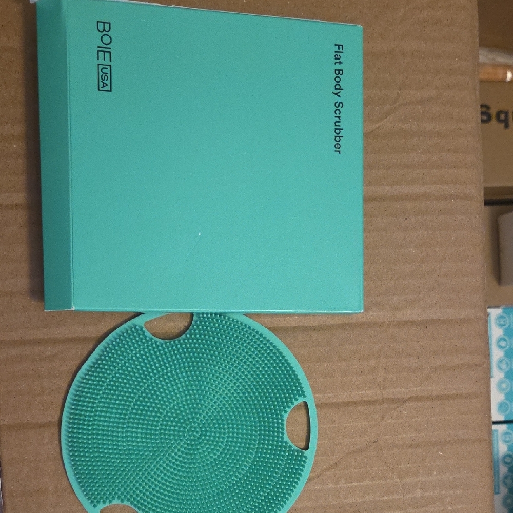 BOIE USA Flat Body Scrubber in Teal